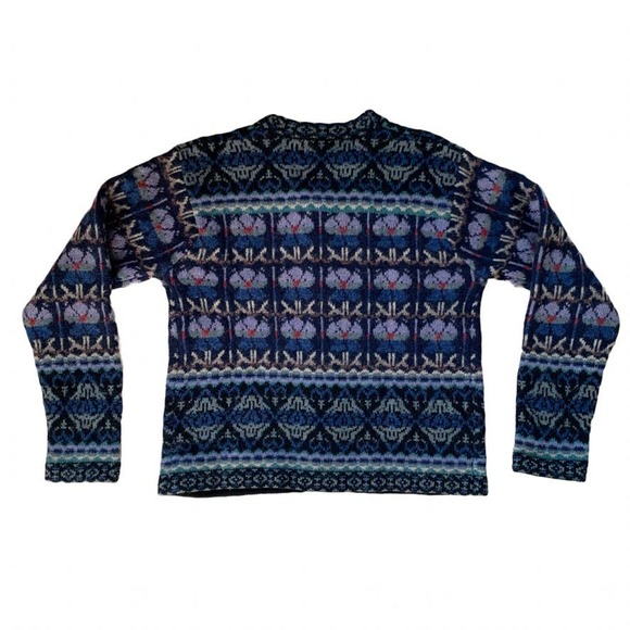 Squaw Valley 80's Vintage Wool Ski Sweater Front Zip Ladies' Medium - Picture 6 of 11